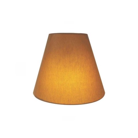 Arandela Retro Cone Vivare Md-2001 Cúpula em Tecido 25-26x13cm - Bivolt Palha 127-220v