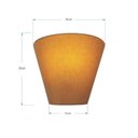 Ver imagem 3 de Arandela Retro Cone Vivare Md-2001 Cúpula em Tecido 25-26x13cm - Bivolt Palha 127-220v