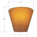 Ver imagem 6 de Arandela Retro Cone Vivare Md-2001 Cúpula em Tecido 25-26x13cm - Bivolt Palha 127-220v