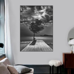 Quadro Canvas Árvore Ao Vento 1,20x90