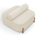 Ver imagem 1 de Sofá Ilha Orgânico Living Evo 125cm 02 Lugares Bouclê Bege - Desk Design