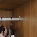 Ver imagem 5 de Guarda-Roupa Casal com Espelho 8 Portas 241cm Multimóveis Cinamomo/Off White