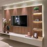 Kit 8 Placas Painel Ripado Revestimento Parede Encaixe Interno Impermeavel Decoração 50cmx50cm 3d Pv - 1