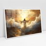 Quadro Decorativo Jesus sobre As Águas em Fúria Sala Quarto Casa Escritório - 2