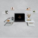 Ver imagem 1 de Escrivaninha Suspensa Mdf com 4 Prateleira