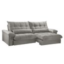 Ver imagem 3 de Sofá Liz 02 Módulos de 90cm Br 25cm Meu Sofá Online A230 Linho Cinza