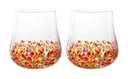 Ver imagem 2 de Jogo de 2 Copos Baixo Festa em Vidro 450ml Vermelho - Fracalanza