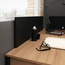 Ver imagem 7 de Painel Divisor de Mesa 110 Cm Me4183 Preto Tecno Mobili