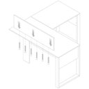 Ver imagem 5 de Painel Divisor de Mesa 110 Cm Me4183 Preto Tecno Mobili