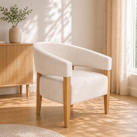 Poltrona Belleve Premium X 73cm Branco Marfim
