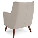 Ver imagem 7 de Poltrona Decorativa Fixa Pés de Madeira Isabella D02 Linho Cru B-443 - Lyam Decor