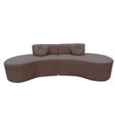 Ver imagem 6 de Sofá Modular Orgânico Monterrey 260cm + Puff Suede Capuccino