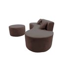 Ver imagem 7 de Sofá Modular Orgânico Monterrey 260cm + Puff Suede Capuccino