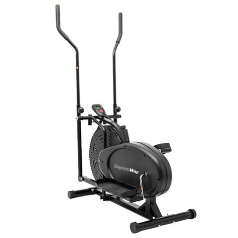 Elíptico Resistência a Ar Simulador Caminhada com Monitor Suporta 150kg Importway Iwf018