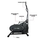 Ver imagem 3 de Elíptico Resistência a Ar Simulador Caminhada com Monitor Suporta 150kg Importway Iwf018