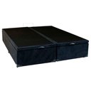 Ver imagem 6 de Cama Box Baú King Bipartido Suede Mega Cama Preto 192x203x45cm