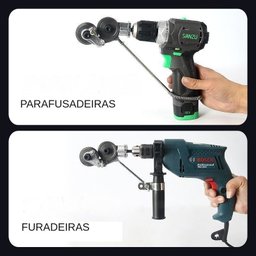 Cortador Chapas Placas Calhas Telhas Pvc para Parafusadeira - 11