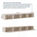 Ver imagem 3 de Rack Suspenso para TV até 75 Polegadas Planejado 210cm Aruá CabeCasa MadeiraOriginals Off White
