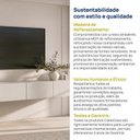 Ver imagem 7 de Rack Suspenso para TV até 75 Polegadas Planejado 210cm Aruá CabeCasa MadeiraOriginals Off White