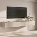 Ver imagem 1 de Rack Suspenso para TV até 75 Polegadas Planejado 210cm Aruá CabeCasa MadeiraOriginals Off White