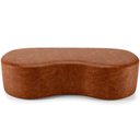 Ver imagem 3 de Puff Decorativo Orgânico para Living Quarto 140cm Orbit W01 Couríssimo Camel - Lyam Decor