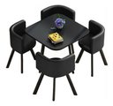 Ver imagem 4 de Mesa de Jantar Minimalista com 4 Cadeiras Compacta 1m