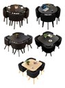 Ver imagem 1 de Mesa de Jantar Minimalista com 4 Cadeiras Compacta 1m