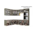 Ver imagem 3 de Cozinha Modulada Henn Connect 16 Peças (4aéreos+5balcões+1paneleiro+6complementos) C16p02 Duna/