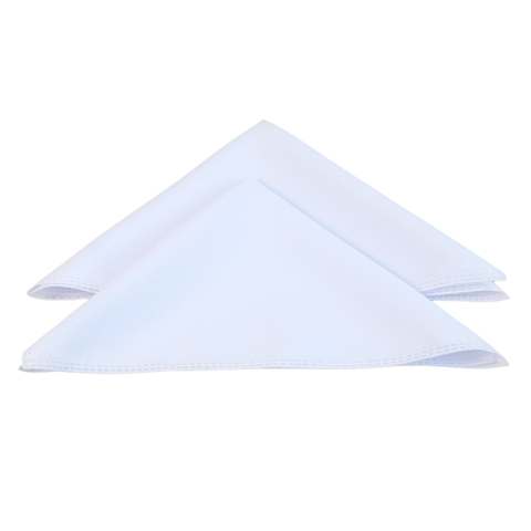 Kit 4 Pçs Guardanapo 4 Lugares Basic 35x35cm Liso Tecido Oxford: Kit 4 - Branco