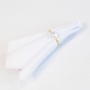 Ver imagem 4 de Kit 4 Pçs Guardanapo 4 Lugares Basic 35x35cm Liso Tecido Oxford: Kit 4 - Branco
