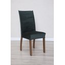 Ver imagem 3 de Kit Capa de Cadeira 2 Peças Suede Veludo Sala de Jantar Protege o Estofado Renova o Visual Verde Mus