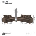 Ver imagem 3 de Conjunto Florianópolis 3x2 Lugares Veludo