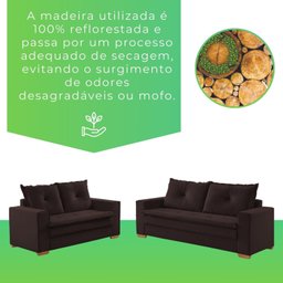 Conjunto Florianópolis 3x2 Lugares Veludo - 9