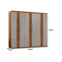 Ver imagem 4 de Guarda Roupa Casal Dunas Mdf 6 Portas e 2 Gavetas Moderna