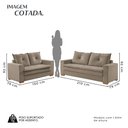 Ver imagem 3 de Conjunto Florianópolis 3x2 Lugares Veludo