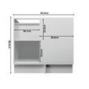 Ver imagem 6 de Balcão de Canto Cozinha 100% MDF sem Tampo Sevilha Herval Branco