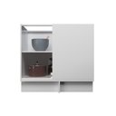 Ver mais imagens de Balcão de Canto Cozinha 100% MDF sem Tampo Sevilha Herval Branco