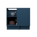 Ver imagem 6 de Balcão de Canto Cozinha 100% MDF sem Tampo Sevilha Herval Azul/Órion