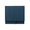 Ver mais imagens de Balcão de Canto Cozinha 100% MDF sem Tampo Sevilha Herval Azul/Órion