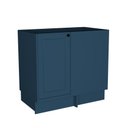 Ver imagem 3 de Balcão de Canto Cozinha 100% MDF sem Tampo Sevilha Herval Azul/Órion