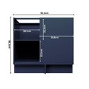 Ver imagem 7 de Balcão de Canto Cozinha 100% MDF sem Tampo Sevilha Herval Azul/Órion