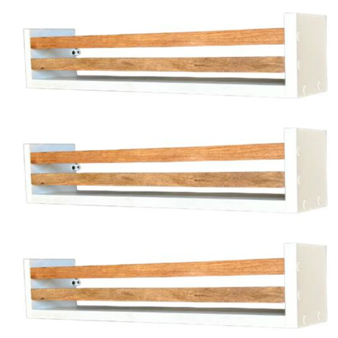 3 Prateleira Auxiliar P/ Banheiro/cozinha/decoração Cedrinho