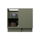 Ver imagem 7 de Balcão de Canto Cozinha 100% MDF sem Tampo Sevilha Herval Verde/Hill