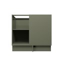 Ver imagem 6 de Balcão de Canto Cozinha 100% MDF sem Tampo Sevilha Herval Verde/Hill