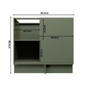 Ver imagem 5 de Balcão de Canto Cozinha 100% MDF Sem Tampo Sevilha Herval
