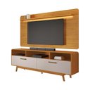 Ver imagem 1 de Rack e Painel para Tv até 70 Polegadas Cristal Jcm Móveis Cinamomo/off