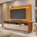 Ver imagem 2 de Rack e Painel para Tv até 70 Polegadas Cristal Jcm Móveis Cinamomo/off