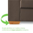 Ver mais imagens de Sofá Florianópolis 3 Lugares 210 cm Veludo