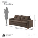 Ver imagem 3 de Sofá Florianópolis 3 Lugares 210 cm Veludo