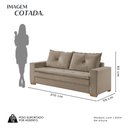 Ver imagem 3 de Sofá Florianópolis 3 Lugares 210 cm Veludo